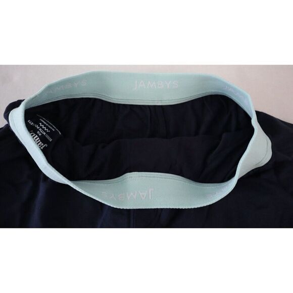 Jambys Unisex Sz XS Navy Blue/Mint Soft Breathable Boxer Shorts w/Pockets - Picture 4 of 10